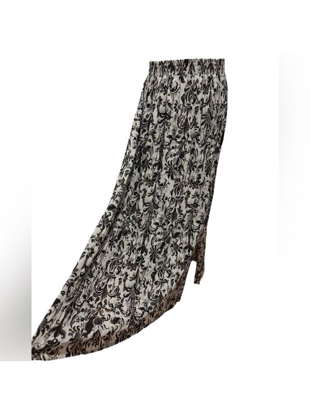 90s 2PC NUBIAN QUEEN ANIMAL PRINT & CM SHAPES FLORAL BOHEMIAN MIDI SKIRT SZ L - Picture 10 of 12